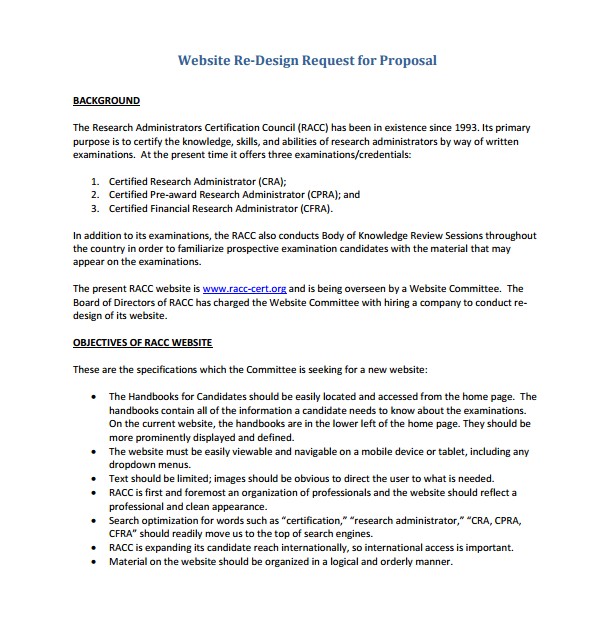Website Redesign Proposal Template 9 Website Design Proposal Templates to Download Sample