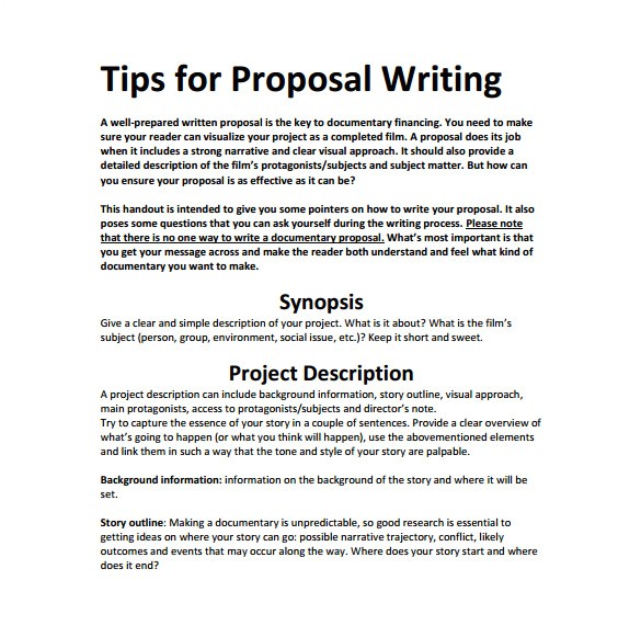 Writing A Proposal Template 15 Writing Proposal Templates Free Sample Example