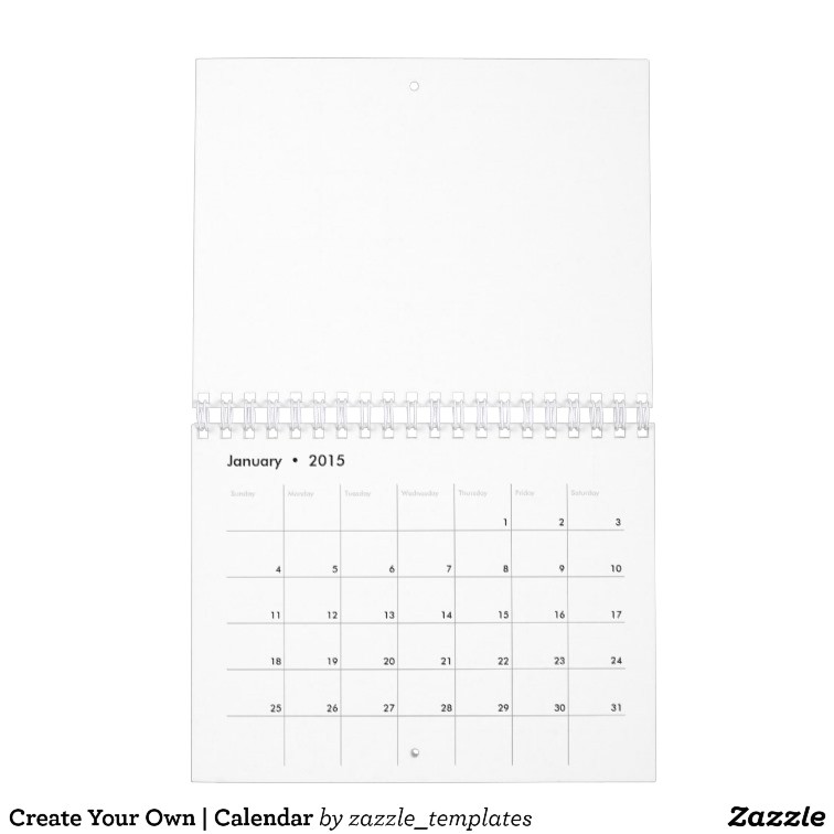 Create My Own Calendar Template williamsonga.us