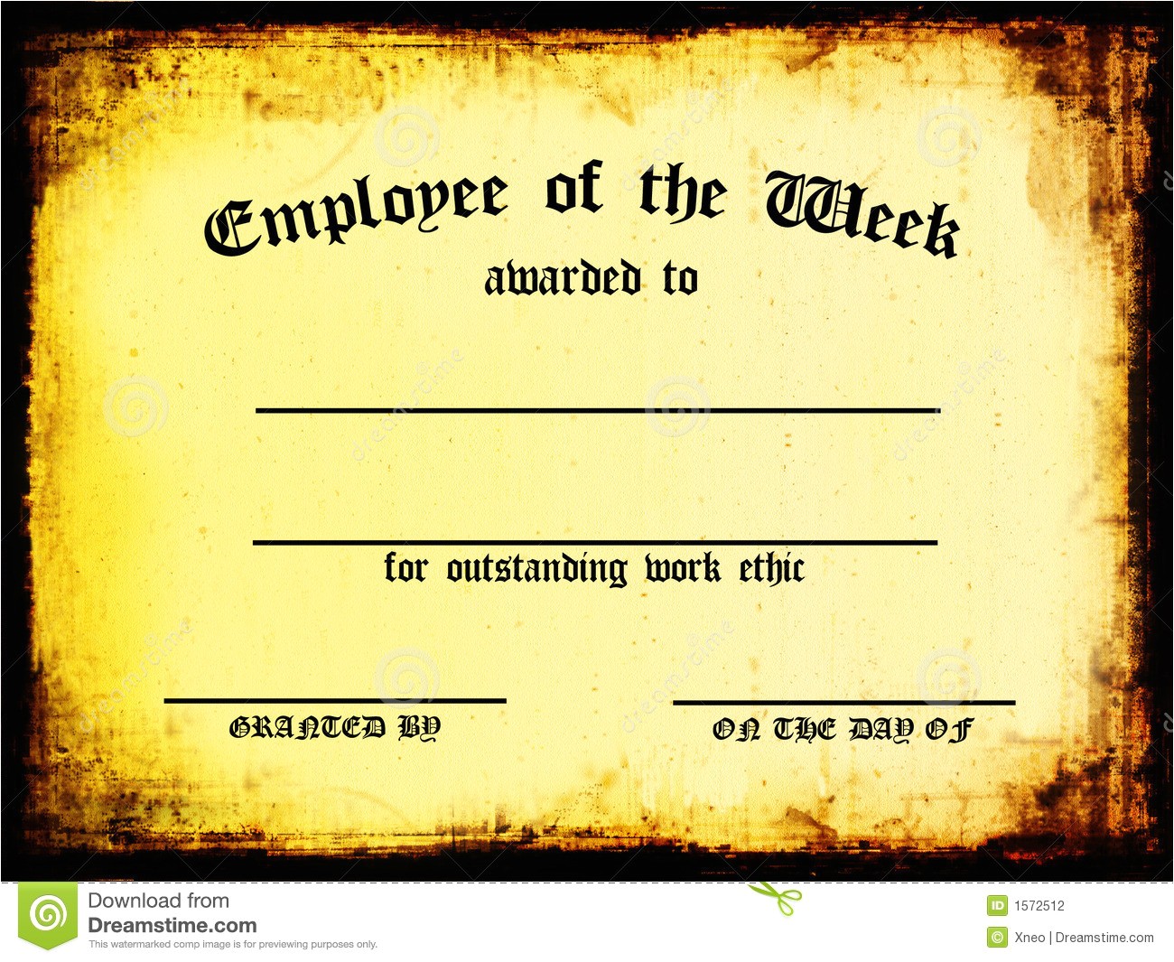 Employee Of The Week Certificate Template Williamson ga us