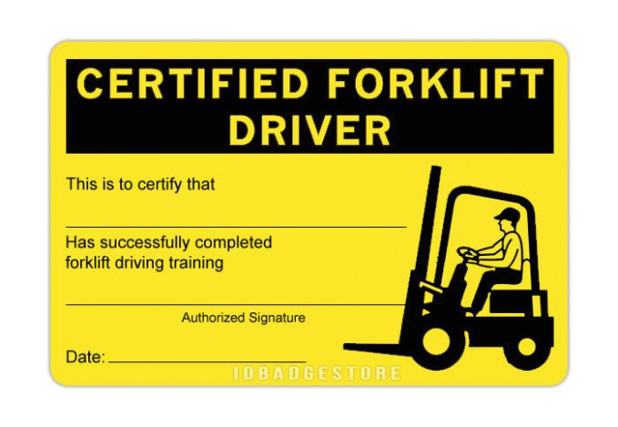 Forklift Certification Wallet Card Template Free williamson ga us