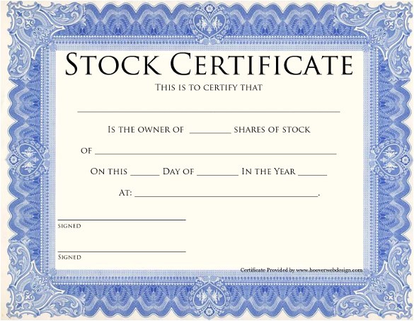 Goes Stock Certificate Template Stock Certificate Template Cyberuse