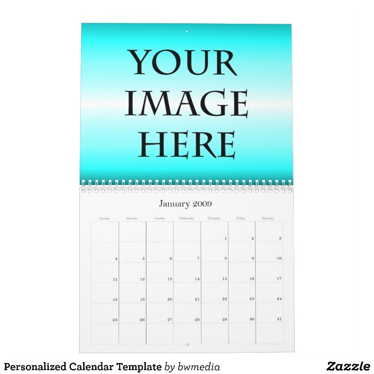 Personalized Photo Calendar Template Personalized Calendar Template Zazzle