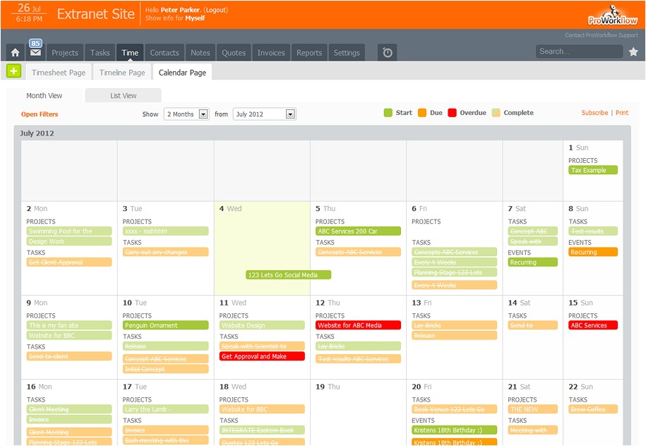 Workflow Calendar Template Proworkflow Review Automating Your Project Workflow