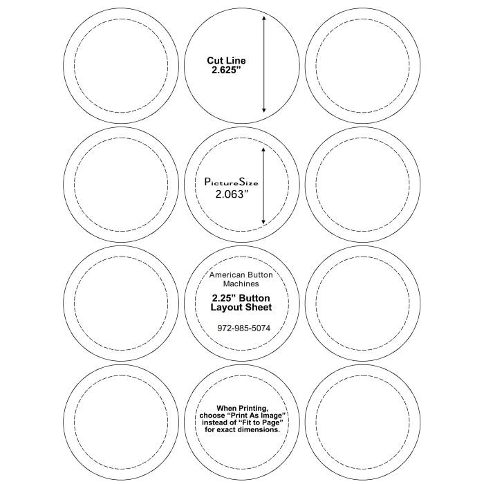 2 25 Button Template Williamson ga us