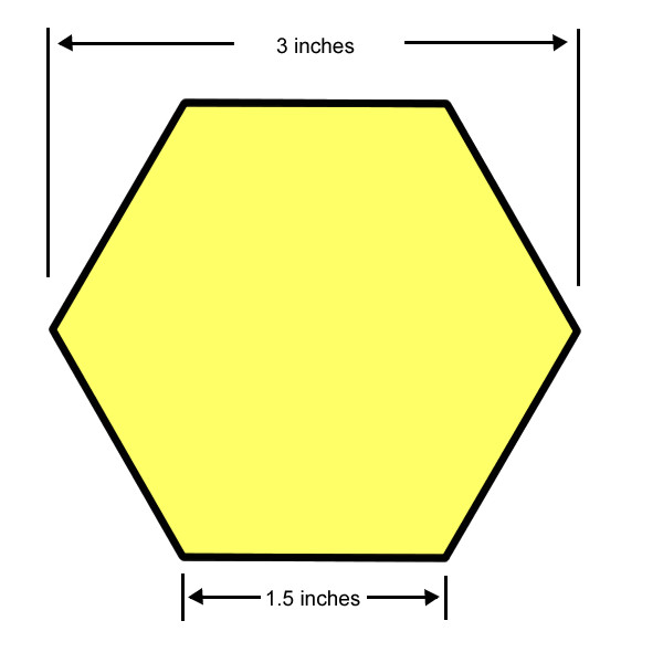 3 Inch Hexagon Template Williamson ga us