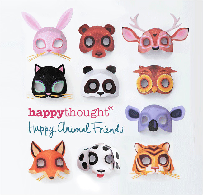 3d Animal Mask Templates Free to Happythought Members Printable Pdf Templates