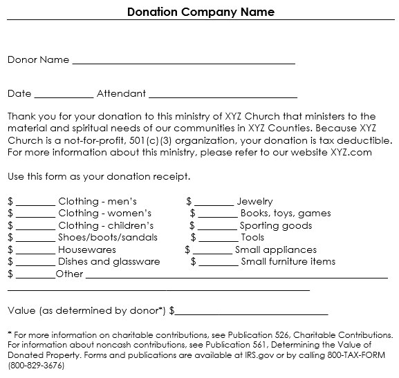 501 C 3 Donation Receipt Template 501 C 3 Donation Receipt form Templates Resume
