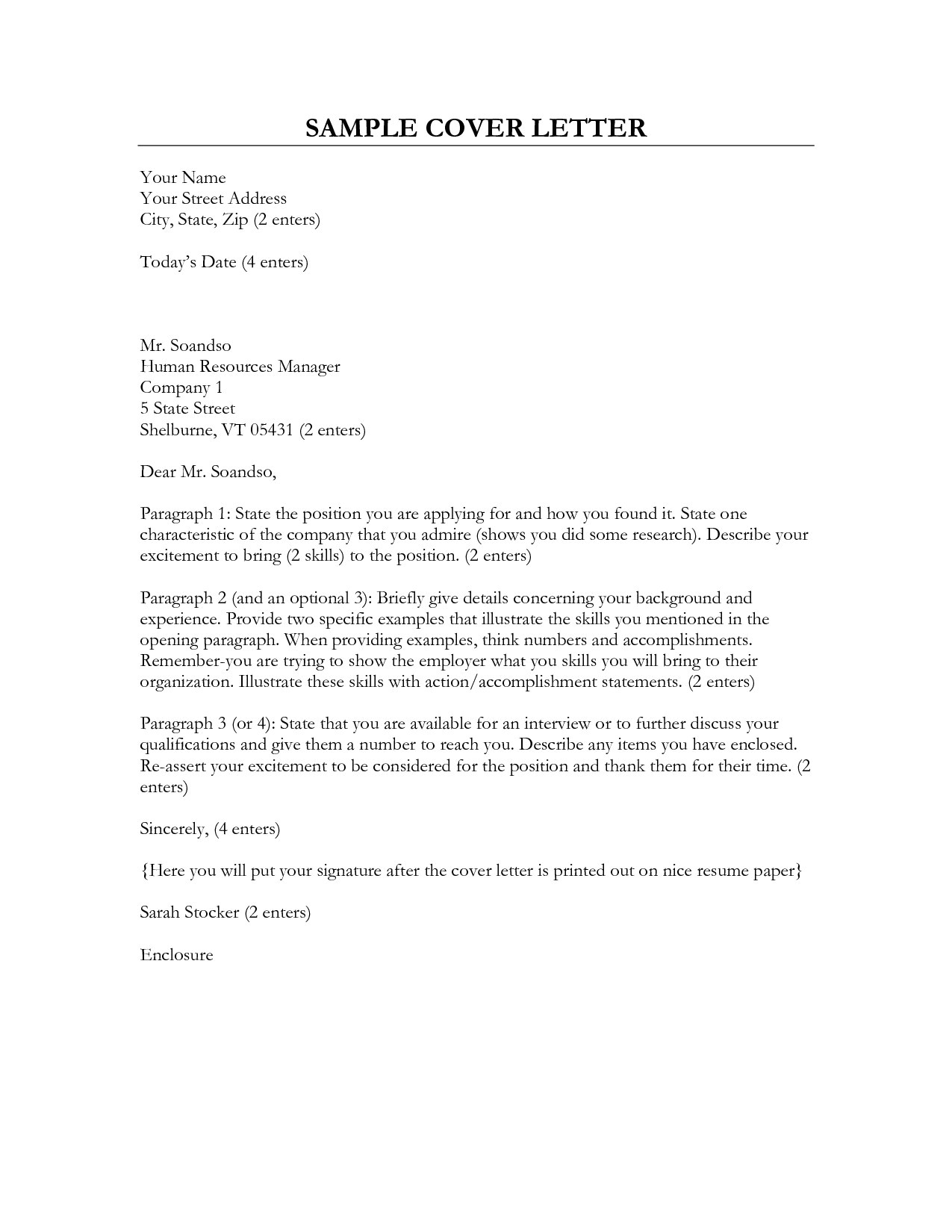 Addressing A Cover Letter to Human Resources Cover Letter Addressed to Hr the Letter Sample