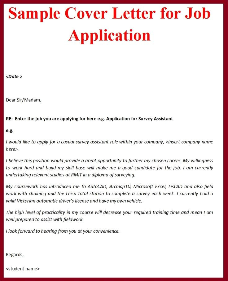 Applying for A Job Online Cover Letter Job Application Cover Letter Gplusnick