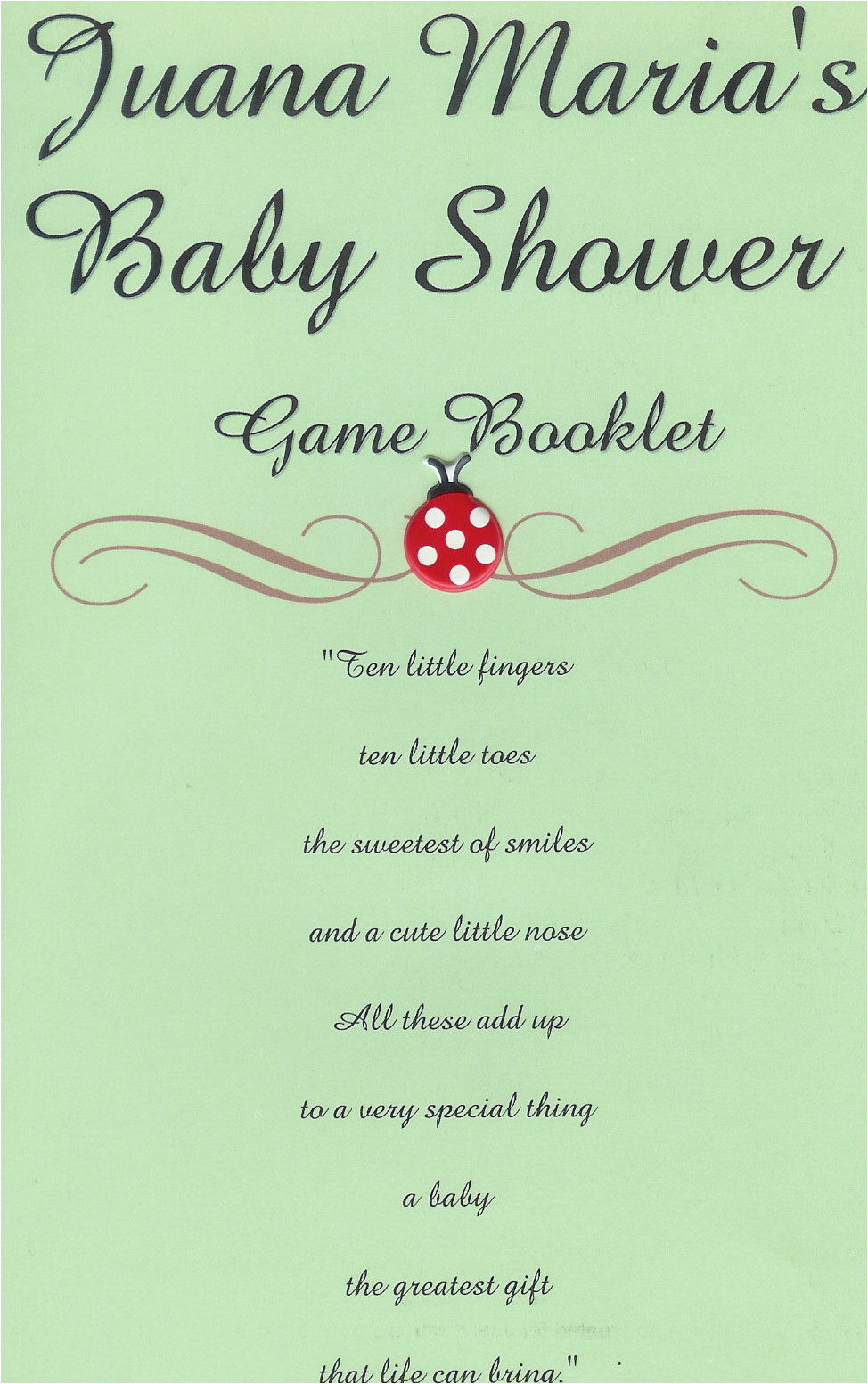 Baby Shower Game Booklet Template Ester A Creations Blog Baby Shower Games