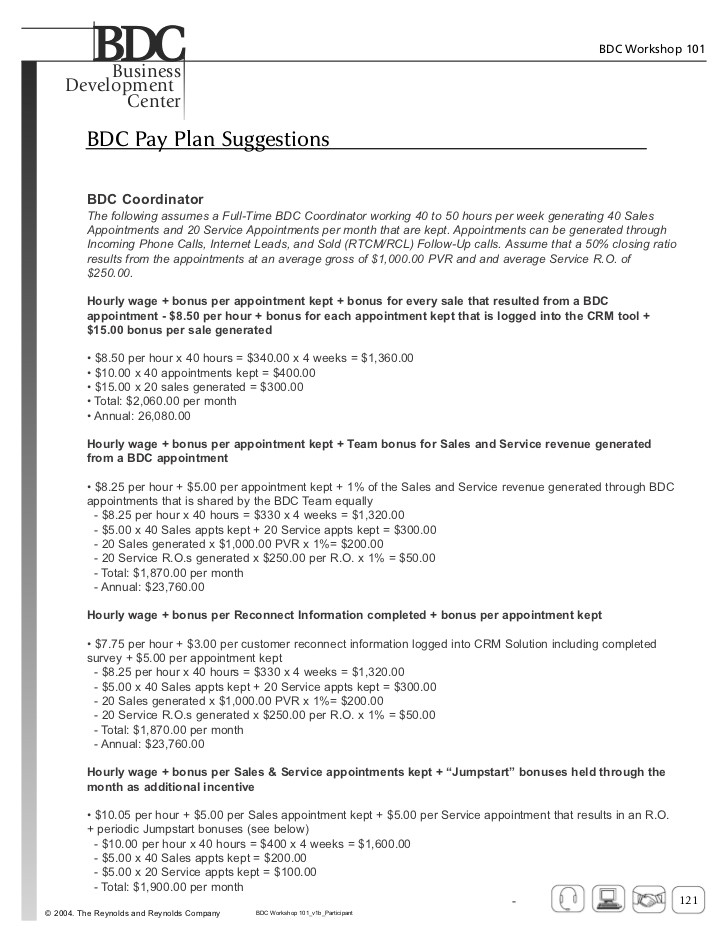 Bdc Business Plan Template Bdc Pay Plans Examples