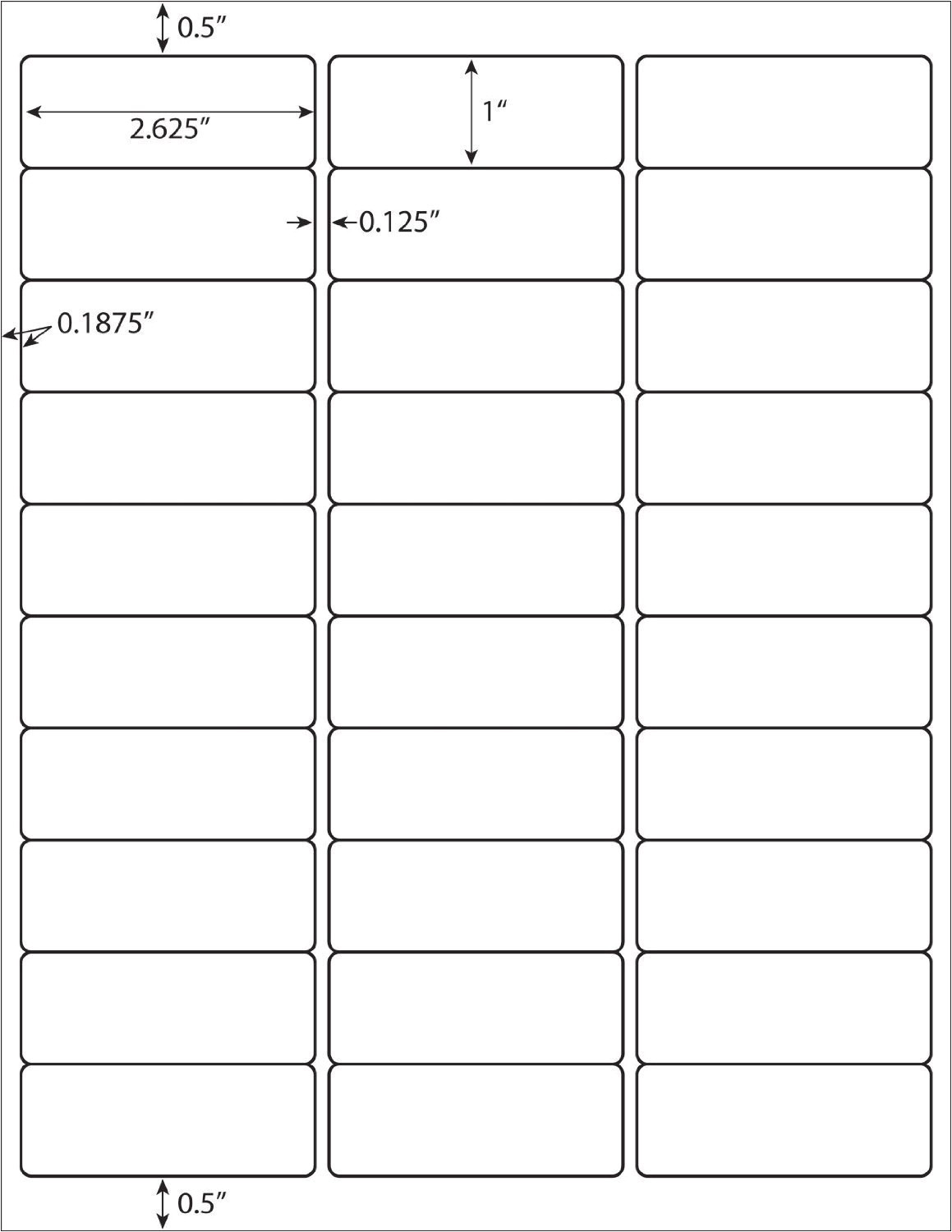 Blank Label Templates 30 Per Sheet Blank Label Template 30 Per Page Templates Resume