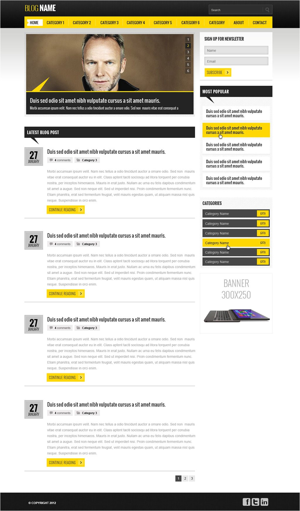 Blogsite Templates Free Blog Website Template Blog Templates PHPjabbers