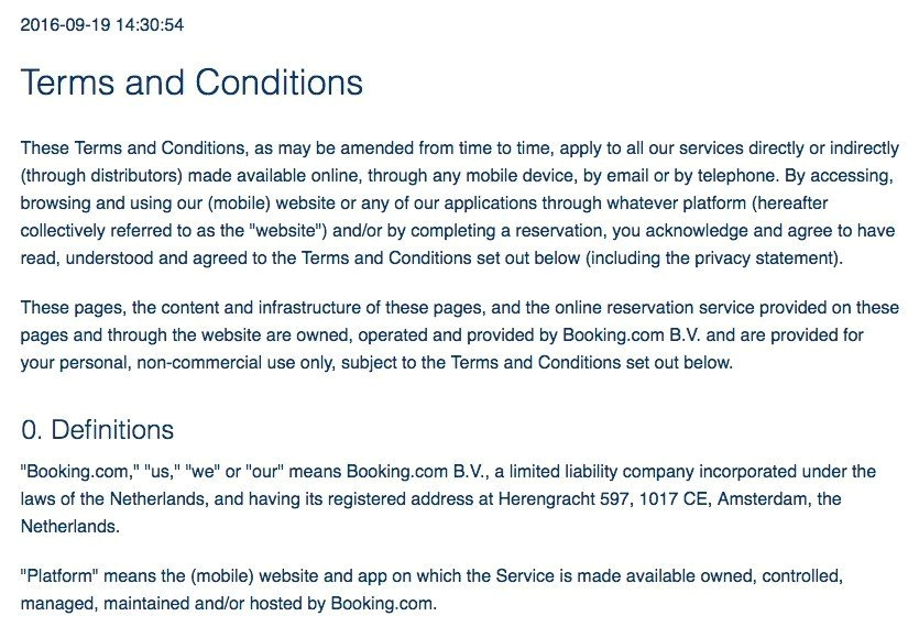 Booking Terms and Conditions Template Sample Terms and Conditions Template Termsfeed