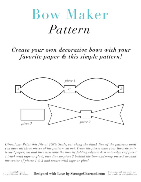 Bow Maker Template Diy Bow Clips for Your Planner More Strange