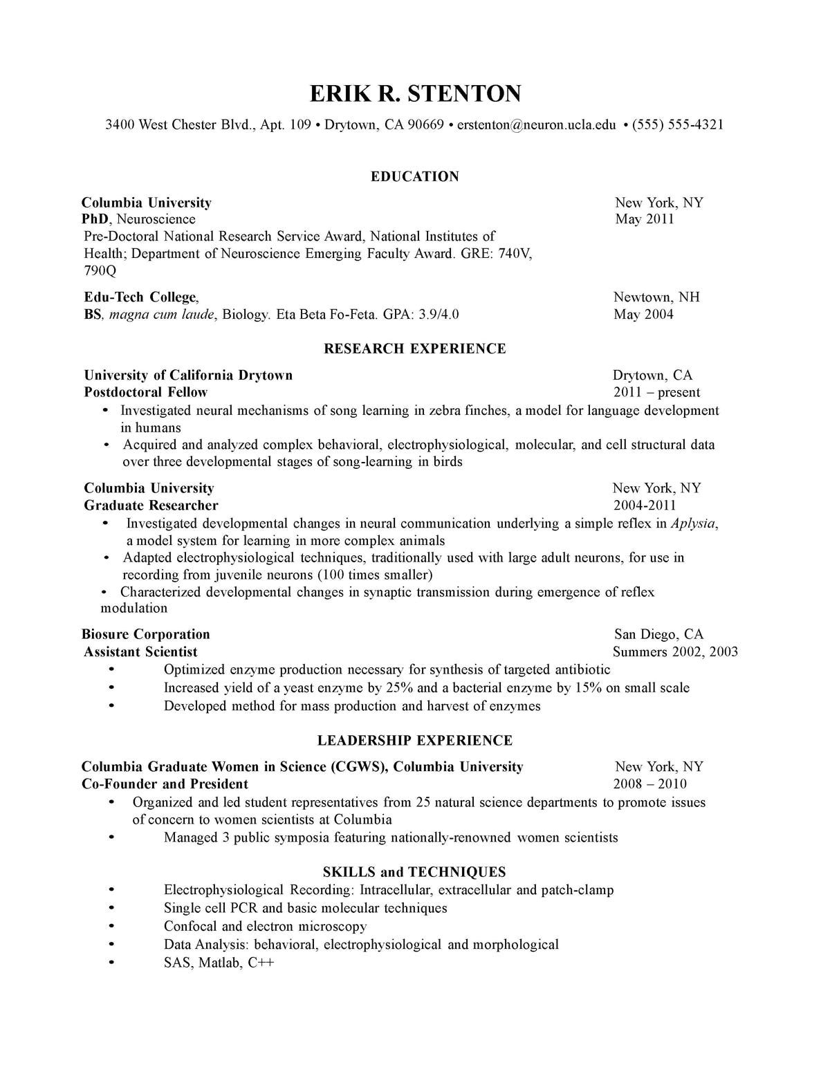 Careercup Resume Template Simple Resume Template Narrative Resume