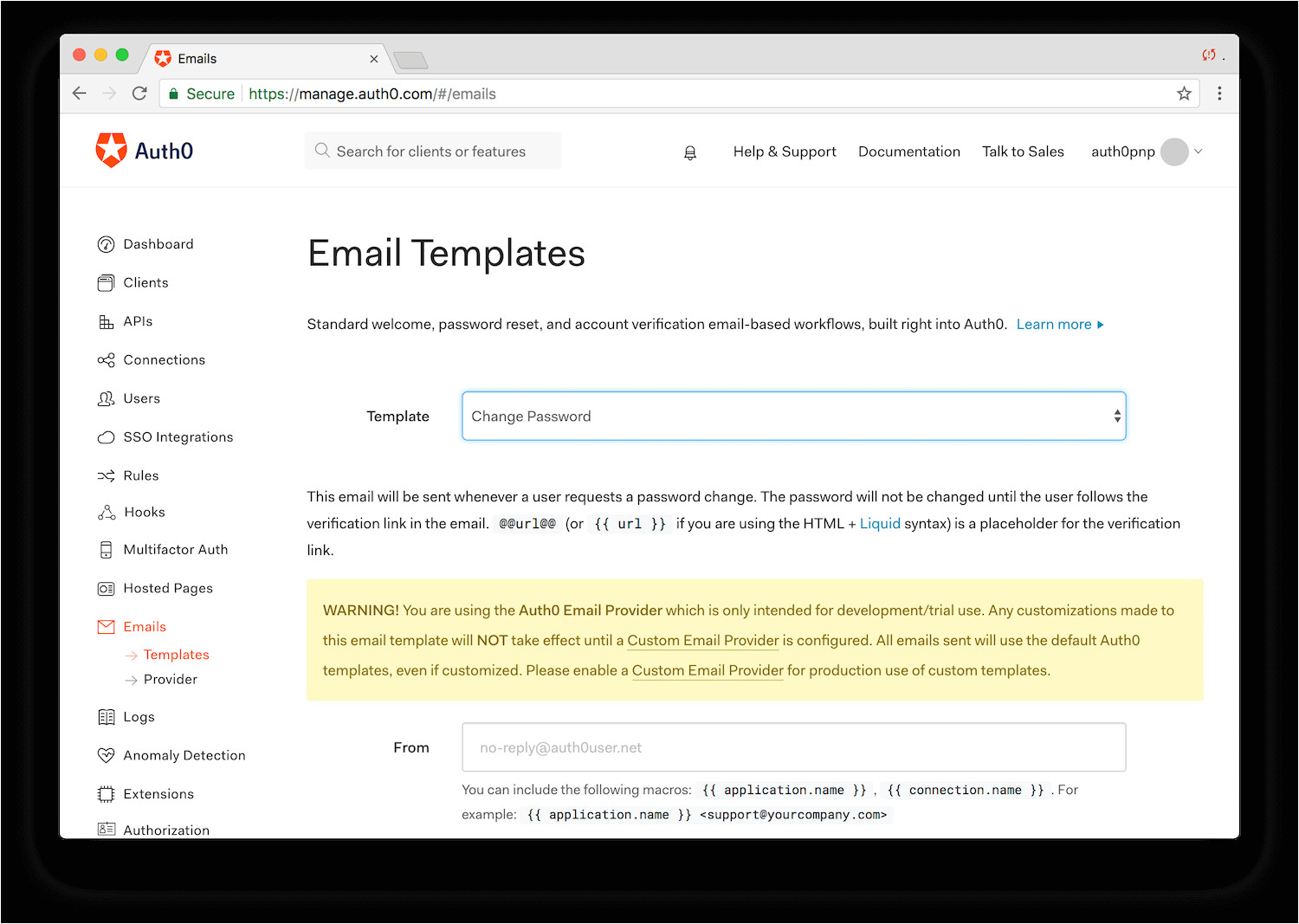 Change Password Email Template Change Users 39 Passwords