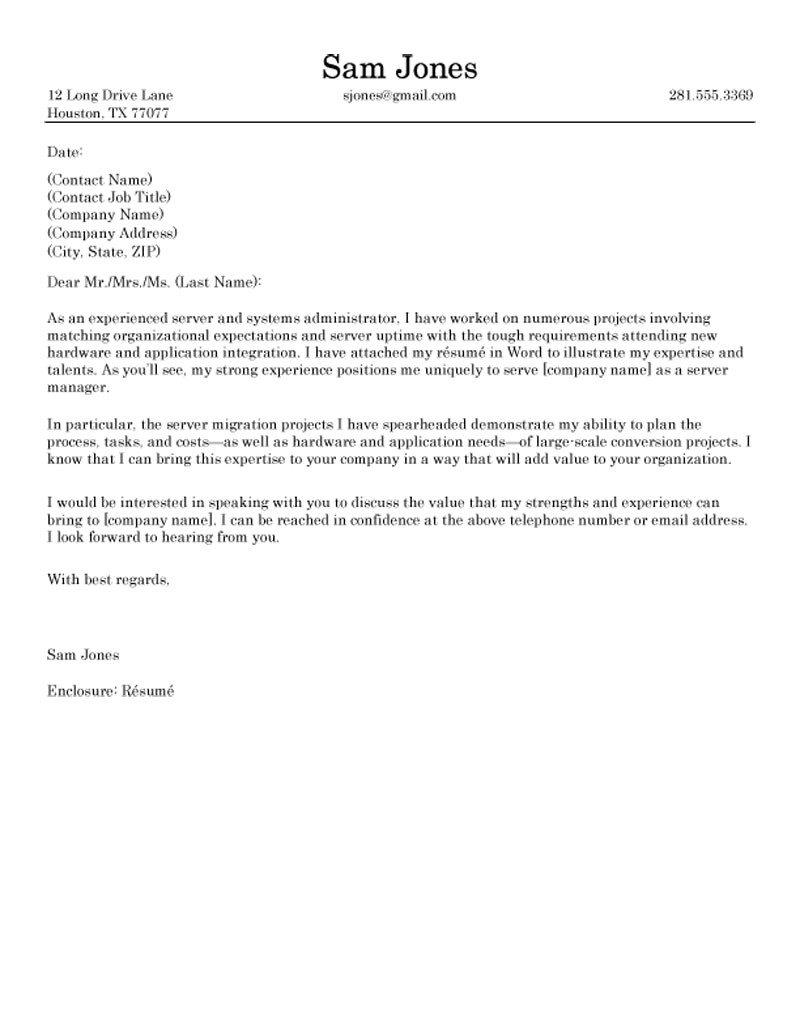 Cover Letter About.com Download Cover Letter Samples