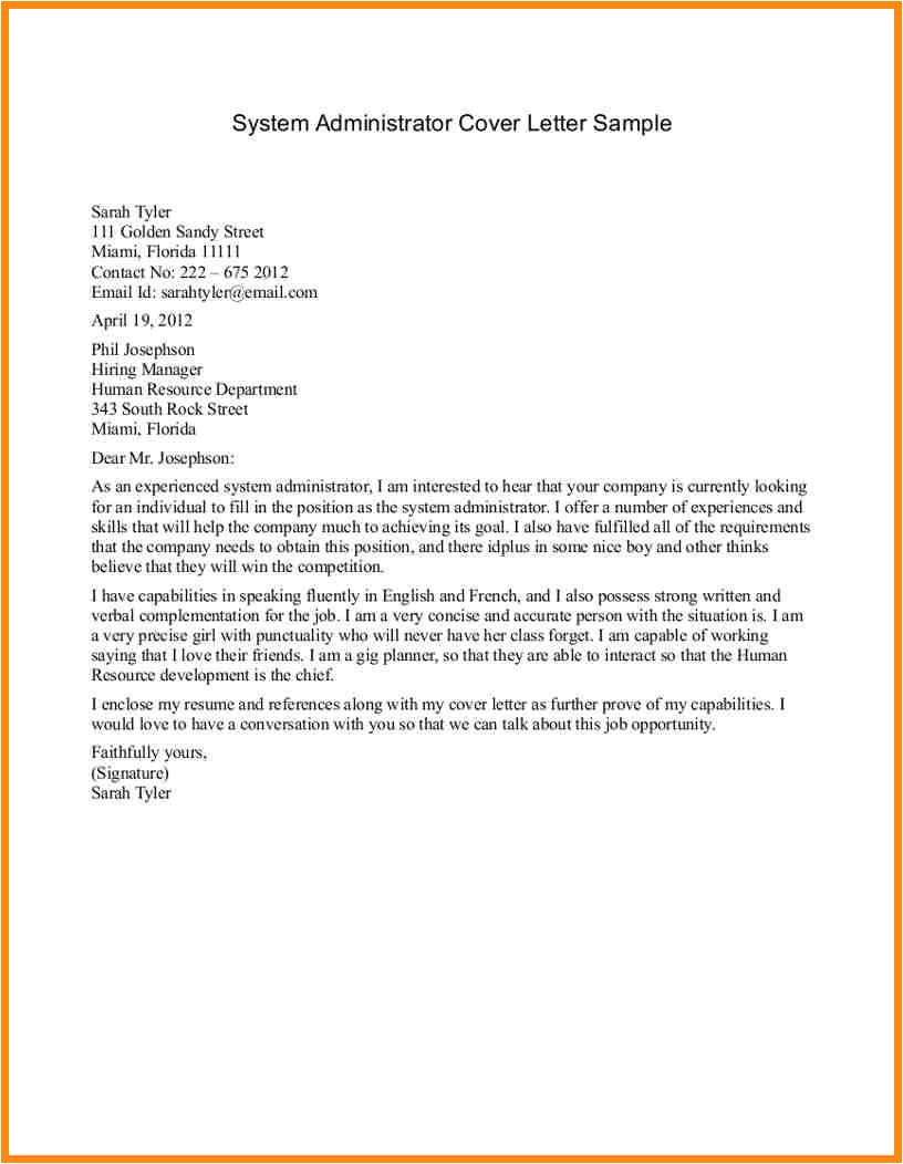 Cover Letter for An Administrator 6 Administration Cover Letter Examples Driver Resume