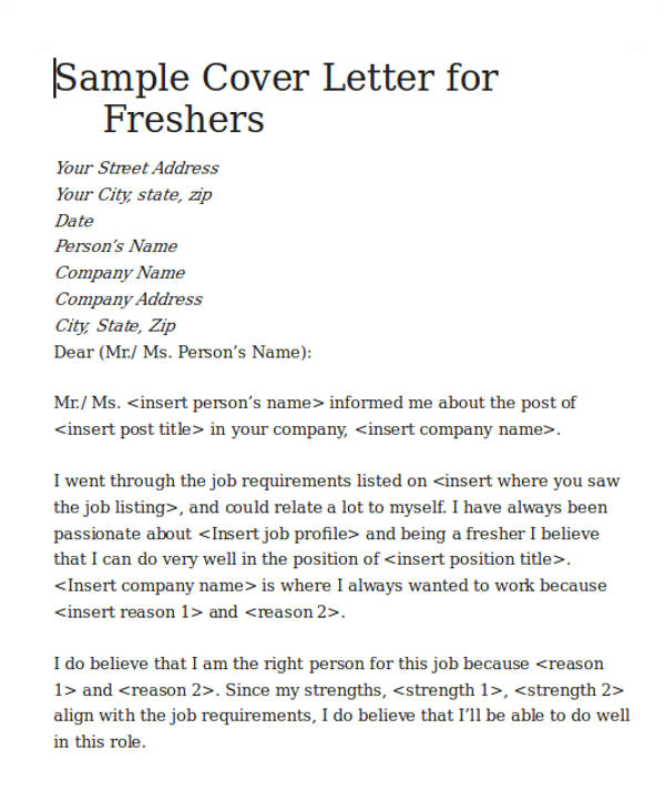 Cover Letter for Fresher Computer Engineer 5 Cover Letters for software Engineer Sample Templates