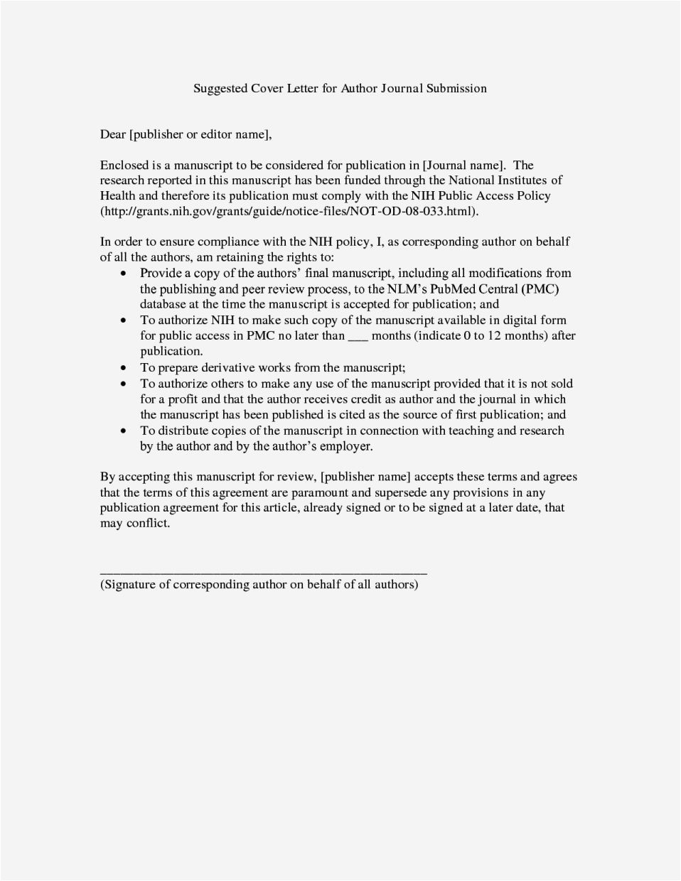 Cover Letter for Publication Submission Cover Letter Publication Submission Resume Template