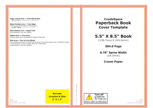 Create Space Template Key Steps to Self Publishing