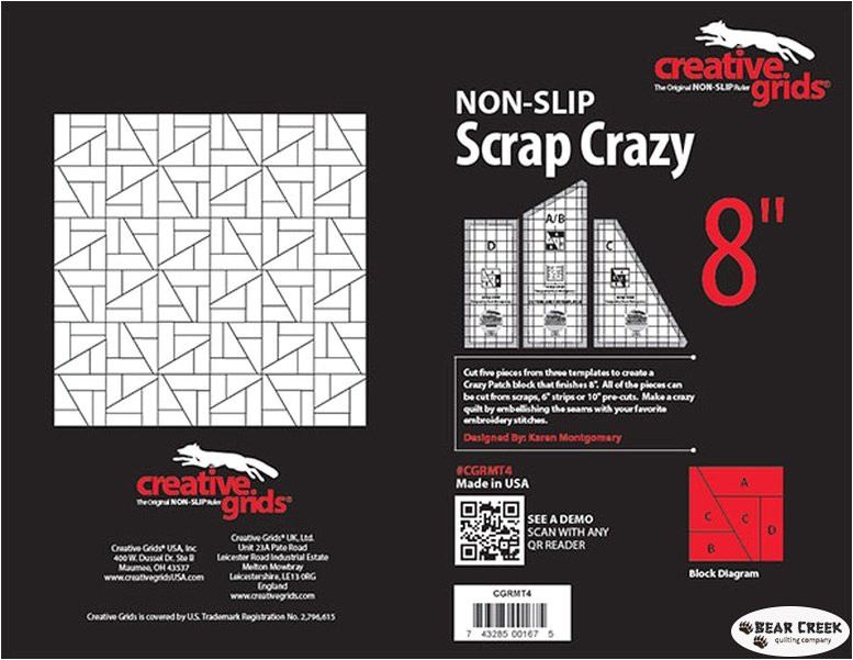 Creative Grids Scrap Crazy Template Creative Grids Scrap Crazy 8 Inch Templates