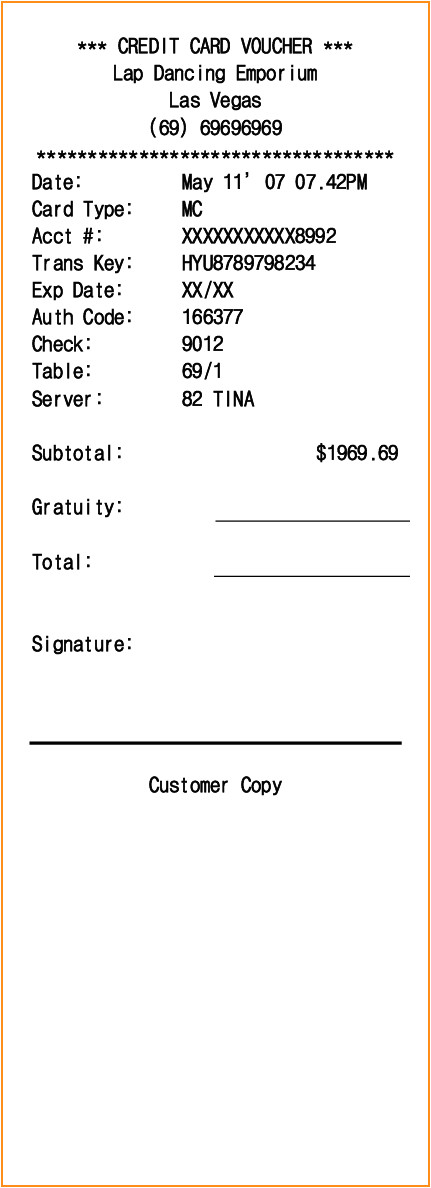 Credit Card Payment Receipt Template 11 Credit Card Receipt Template Invoice Template Download