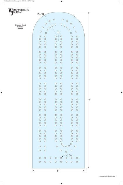 Cribbage Board Drilling Templates Cribbage Board Pattern Template Cnc Projects Pinterest