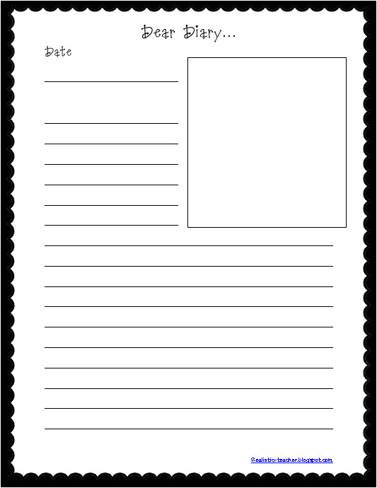 Dear Diary Template 4 Diary Template Ganttchart Template