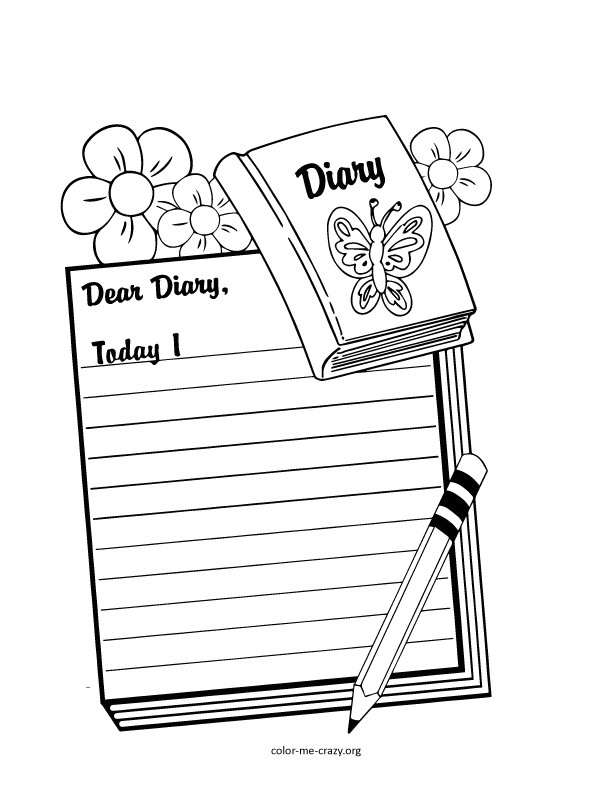 Diary pages. Раскраски для дневника. Картинки раскраски для дневника. Разукрасить дневник. Раскрашенный дневник.