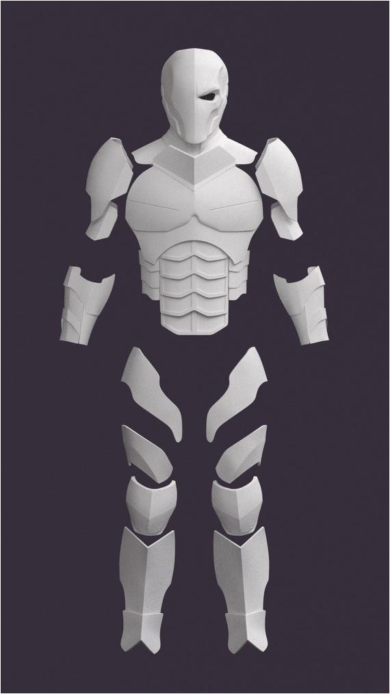 Deathstroke Armor Template Pepakura Mask Related Keywords Pepakura Mask Long Tail