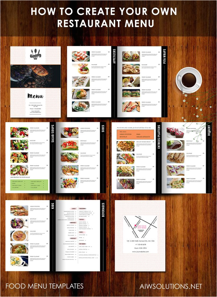 Design Your Own Menu Template 18 Best Images About Menu Templates On Pinterest