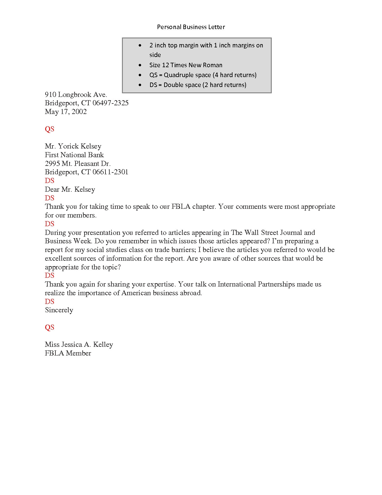 Double Space Cover Letter | williamson-ga.us