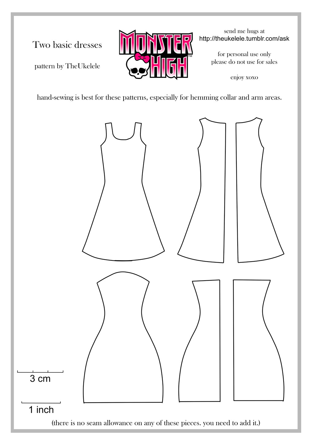 Dress A Doll Template Little Known Ways to Make Doll Clothes Yourselves