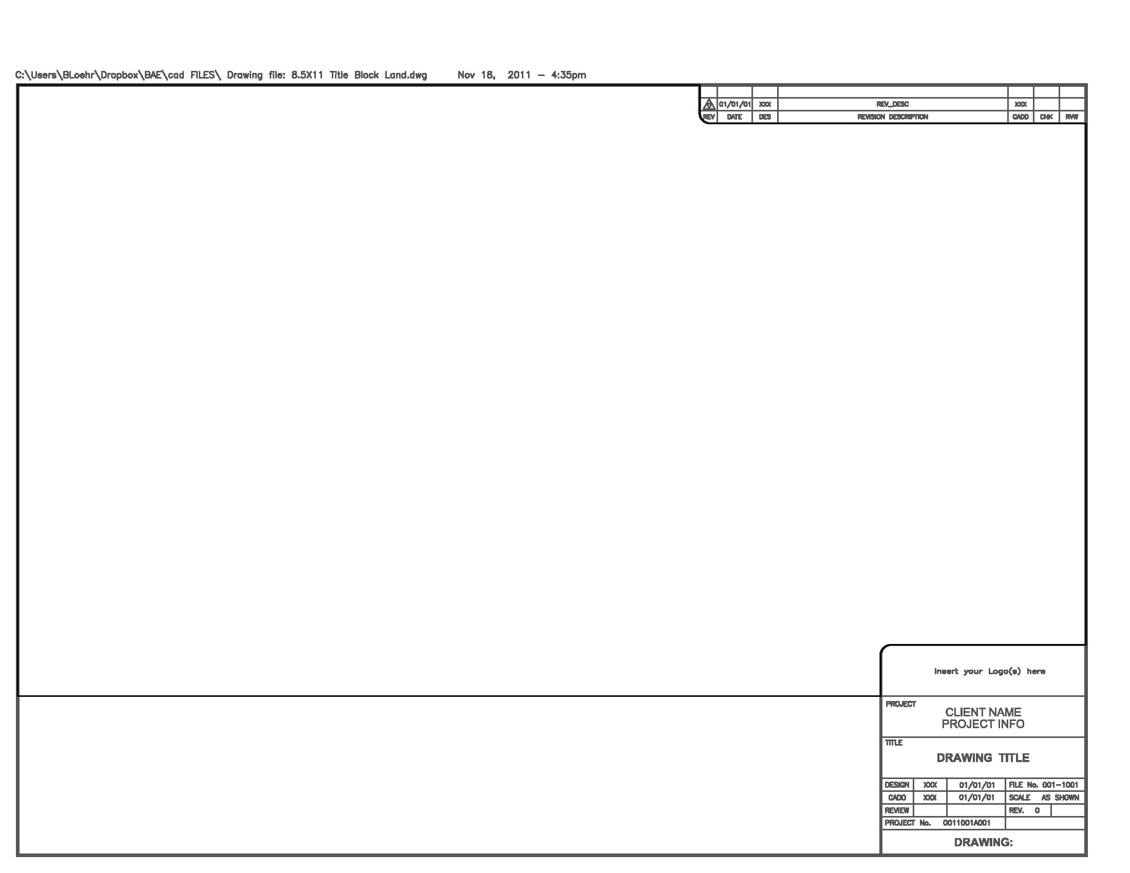 Dwg Title Block Templates 25 Images Of Template Autocad Helmettown Com