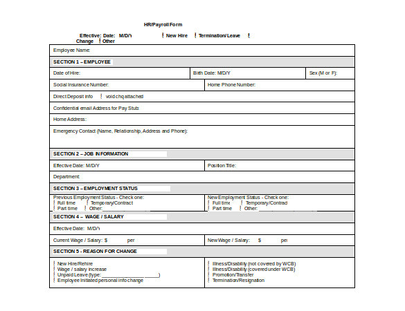Eco form Template 15 Word Payroll Templates Free Download Free Premium