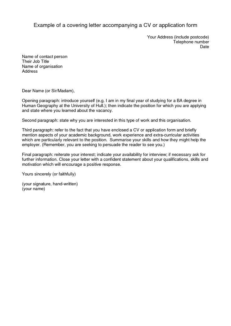 Examples Of Cvs and Cover Letters Cover Letter Examples for Cv Letter Of Recommendation