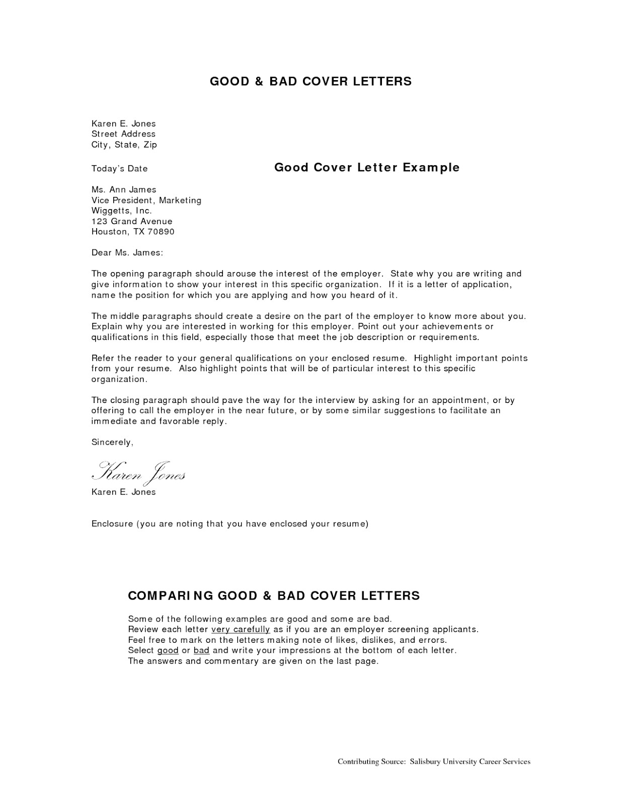 Examples Of Well Written Cover Letters Example Of Well Written Cover Letter