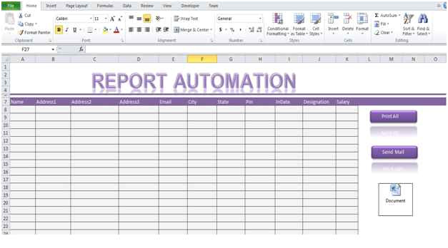 Excel Templates with Macros Report Automation Template Using Excel Macro