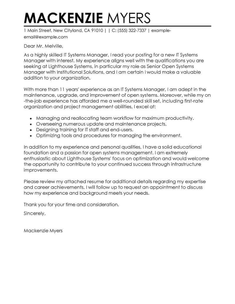 Exemple Of Cover Letter Free Cover Letter Examples for Every Job Search Livecareer