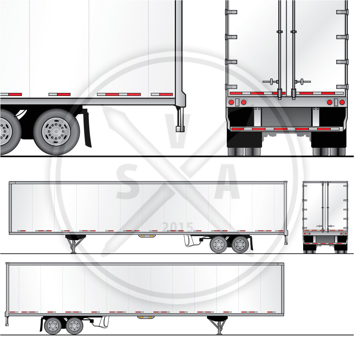 53 foot dryvan trailer wrap design template