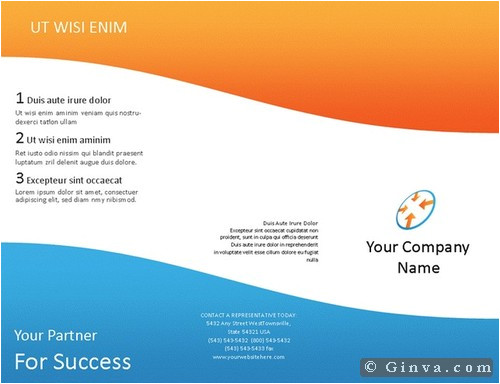 Free Brochure Template Downloads for Microsoft Word Download Free Microsoft Office Brochure Templates Ginva
