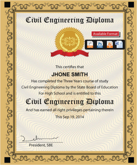 Free Educational Certificate Templates 36 Word Certificate Templates Free Premium Templates