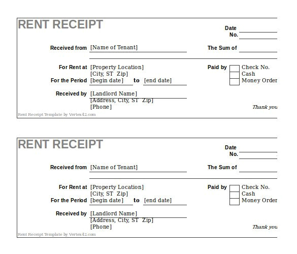 Free Rent Receipts Templates 35 Rental Receipt Templates Doc Pdf Excel Free