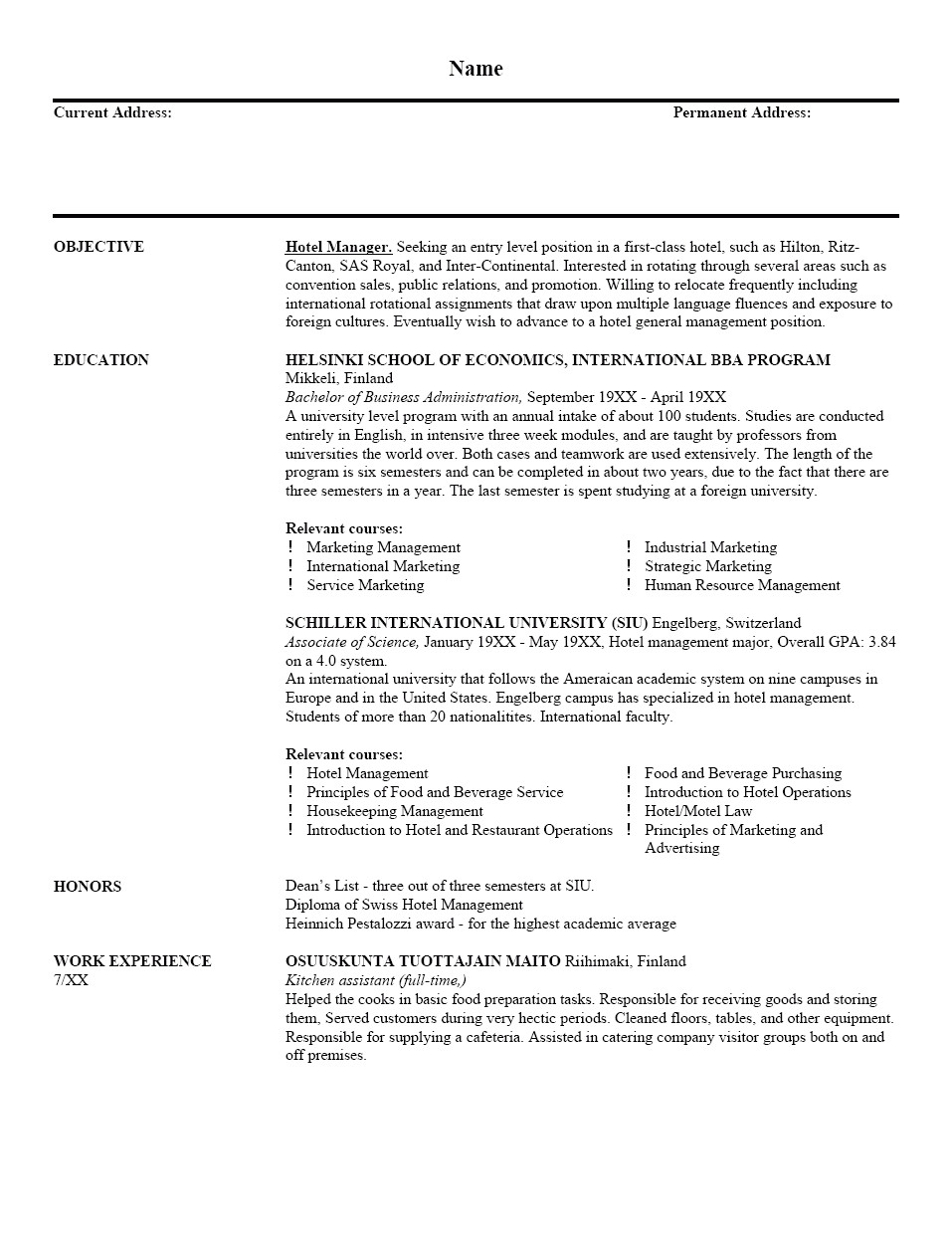 Free Resume Template or Tips Free Sample Resume Health Symptoms and Cure Com