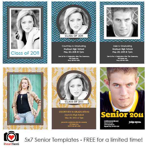 Free Senior Templates for Photoshop Free Graduation Photoshop Templates