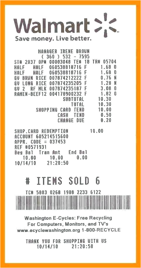 Free Walmart Receipt Template Need Walmart Receipt Template Invoice Number On Number On