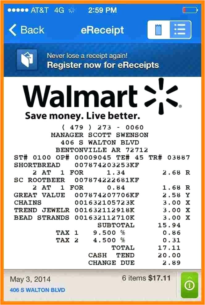 Find Walmart Receipt Sifdesign